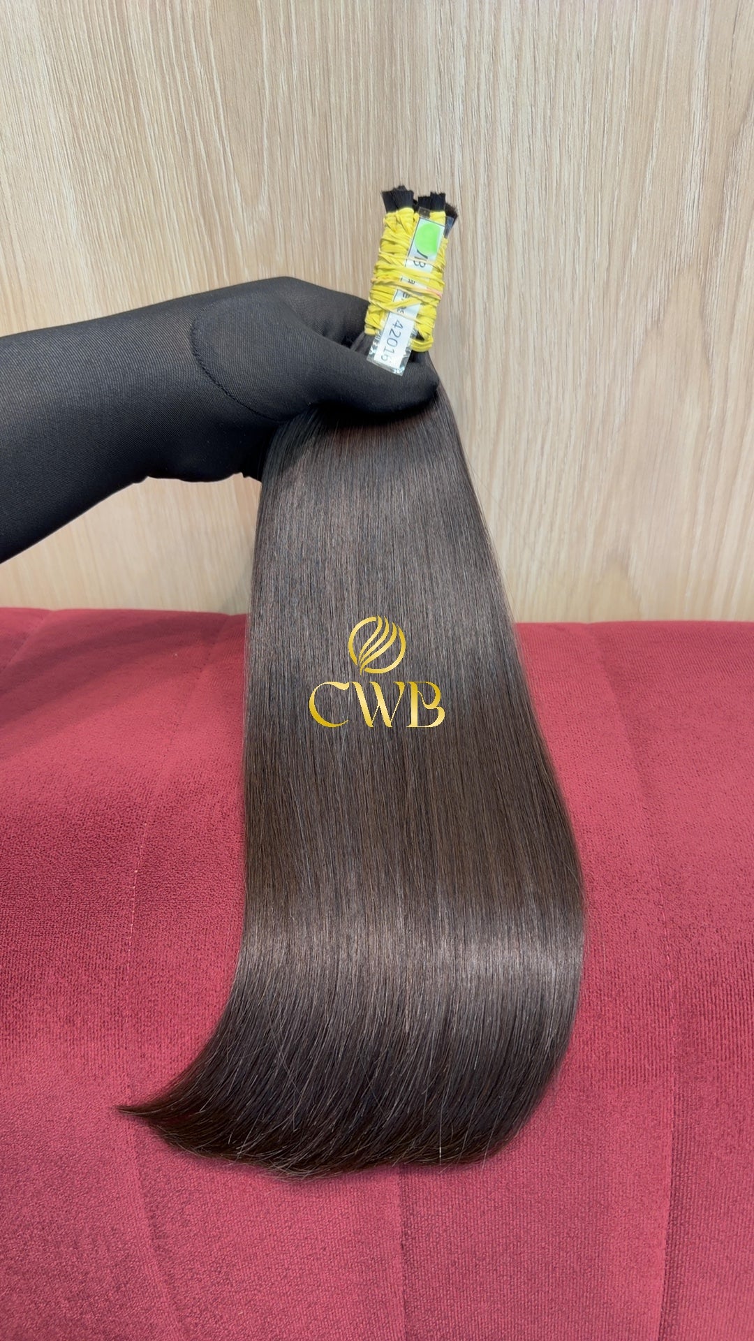 Cabelo Castanho Natural Médio 42cm 98g Brasileiro do Sul