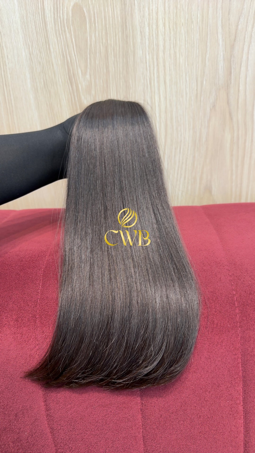 Cabelo Castanho Natural Médio 42cm 98g Brasileiro do Sul
