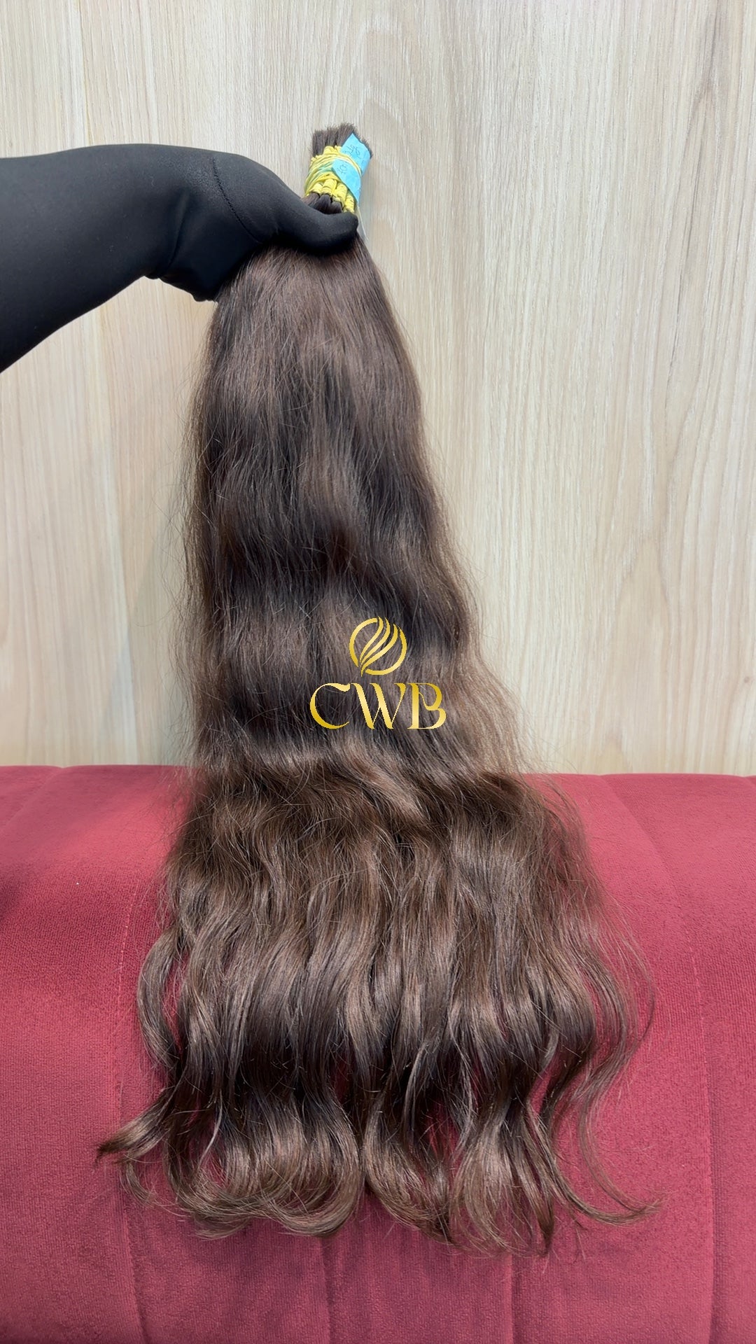 Cabelo Castanho Natural Claro 76cm 184g Brasileiro do Sul