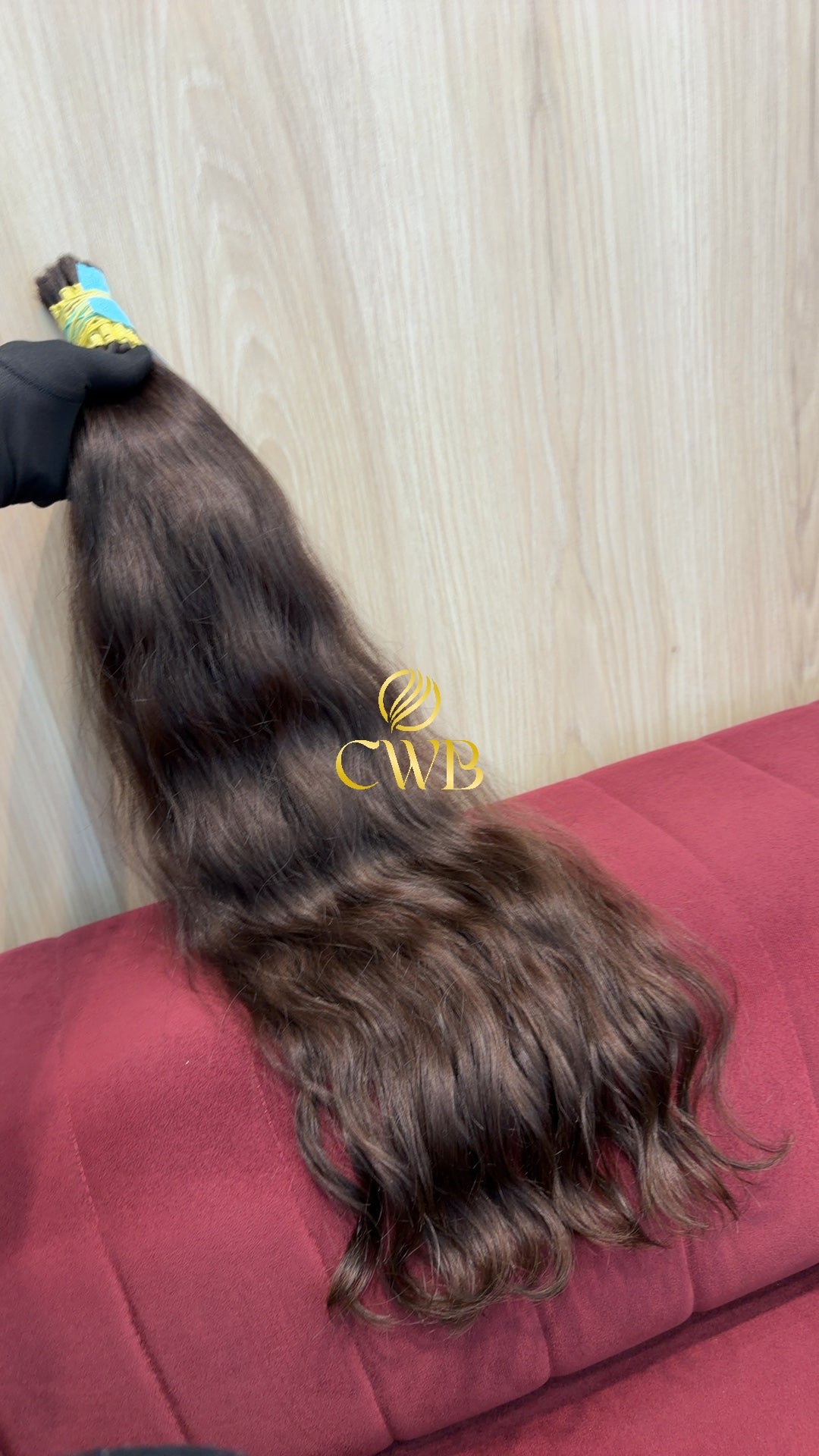 Cabelo Castanho Natural Claro 76cm 184g Brasileiro do Sul
