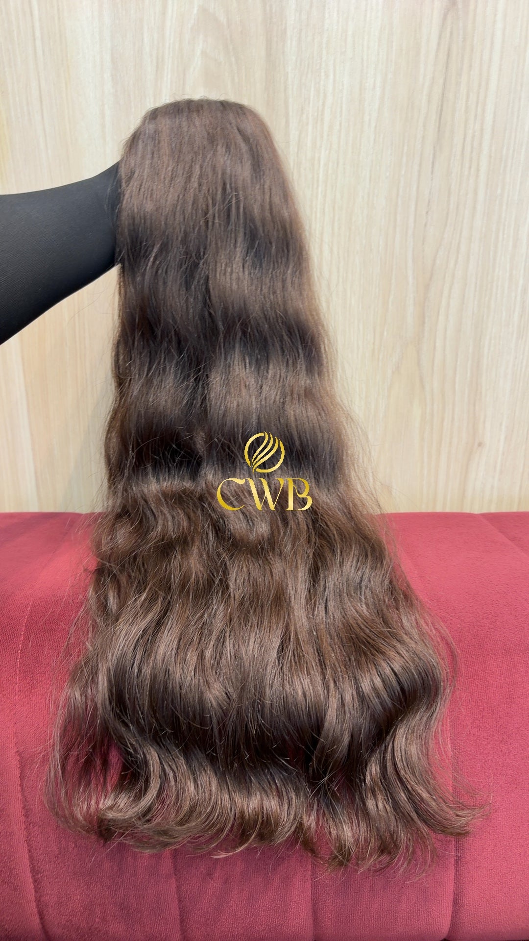 Cabelo Castanho Natural Claro 76cm 184g Brasileiro do Sul