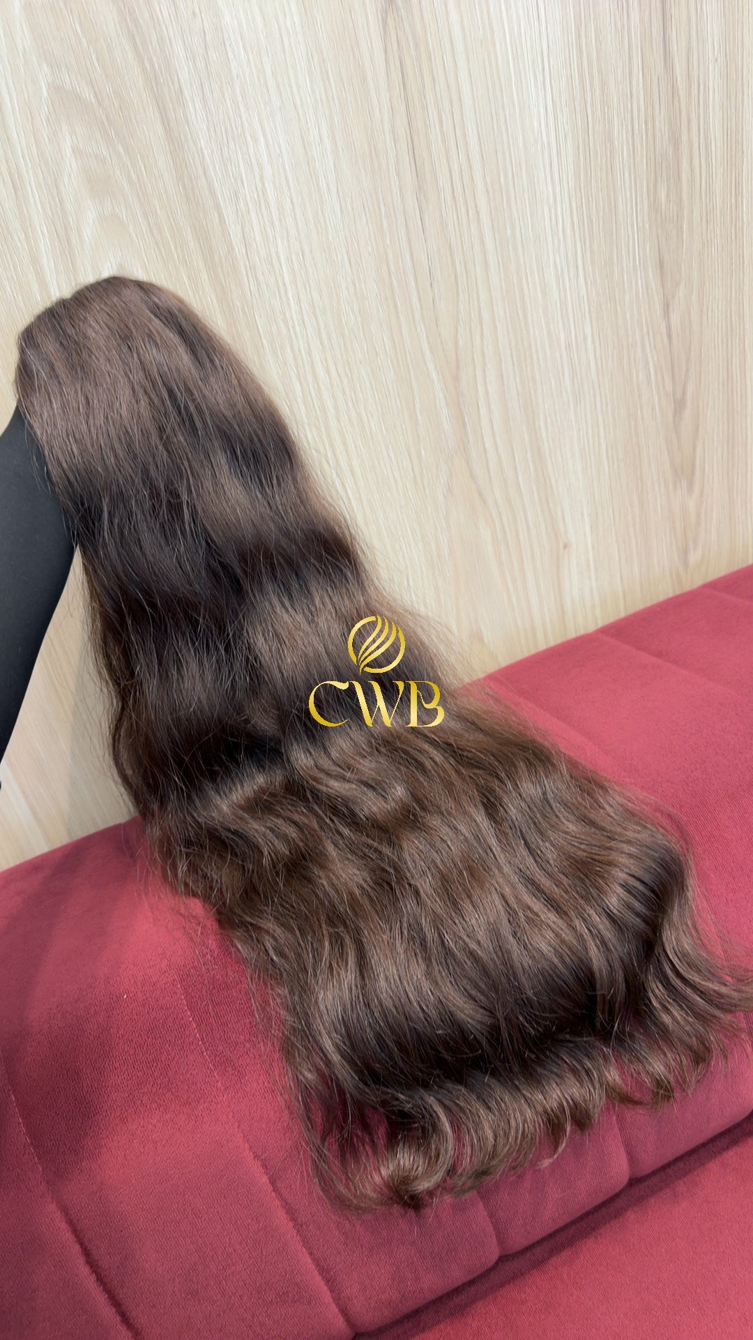 Cabelo Castanho Natural Claro 76cm 184g Brasileiro do Sul