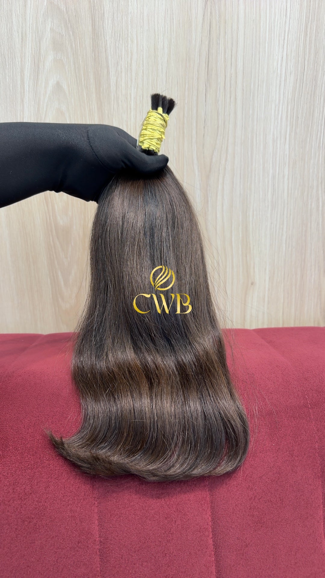 Cabelo Castanho Natural Claro 43cm 97g Brasileiro do Sul