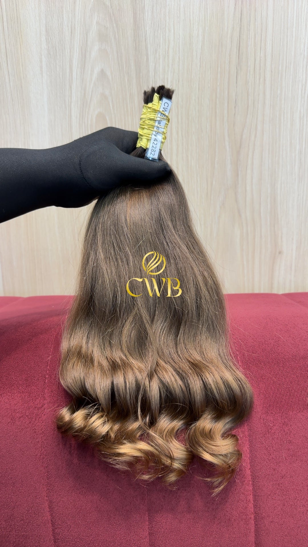 Cabelo Loiro Natural Escuro 41cm 107g Brasileiro do Sul