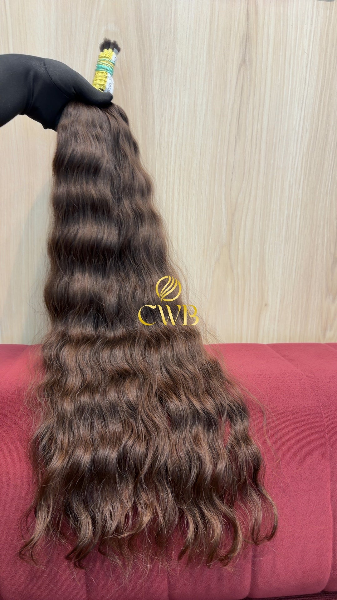 Cabelo Castanho Natural Médio 74cm 118g Brasileiro do Sul