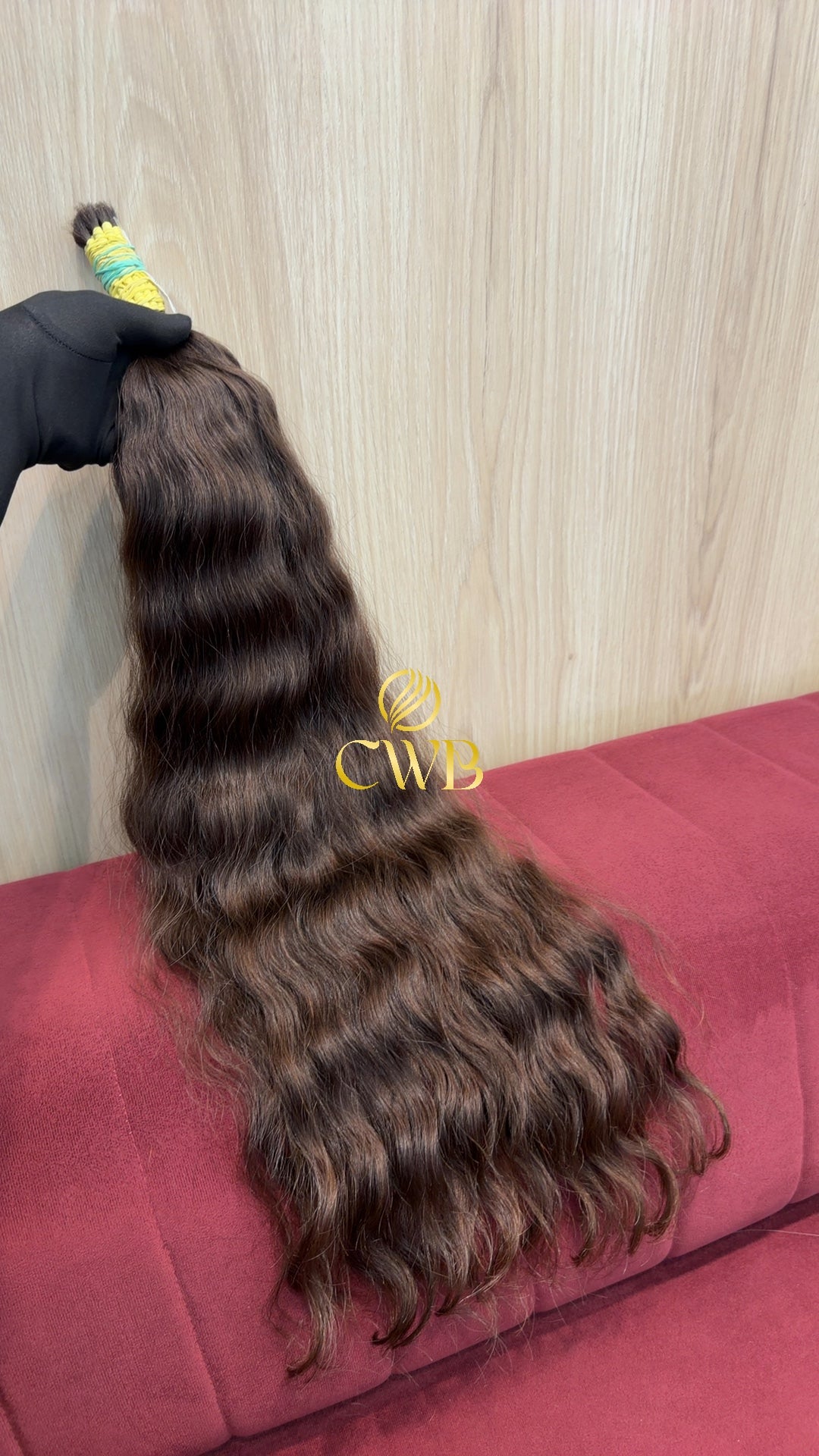 Cabelo Castanho Natural Médio 74cm 118g Brasileiro do Sul