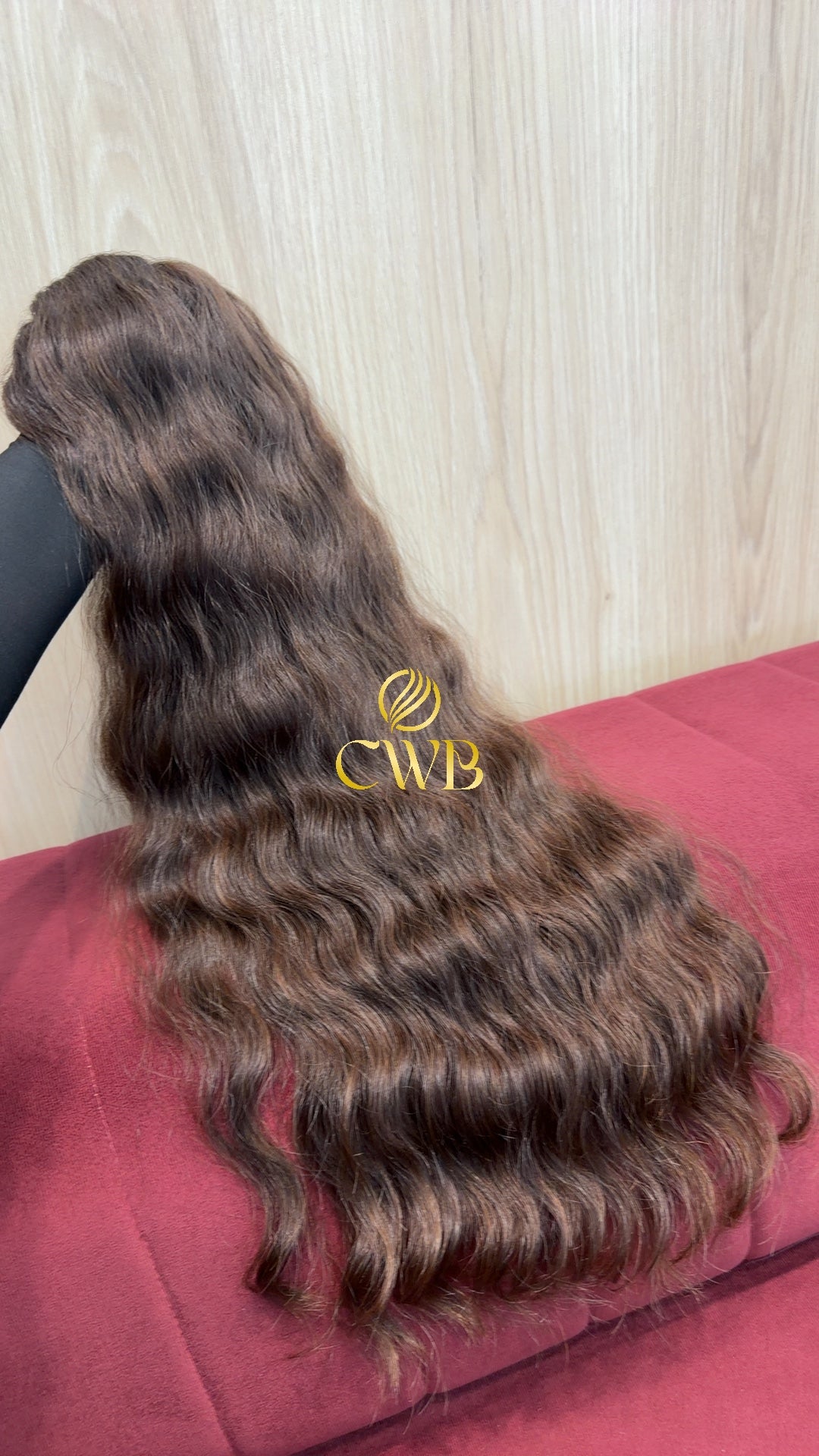 Cabelo Castanho Natural Médio 74cm 118g Brasileiro do Sul