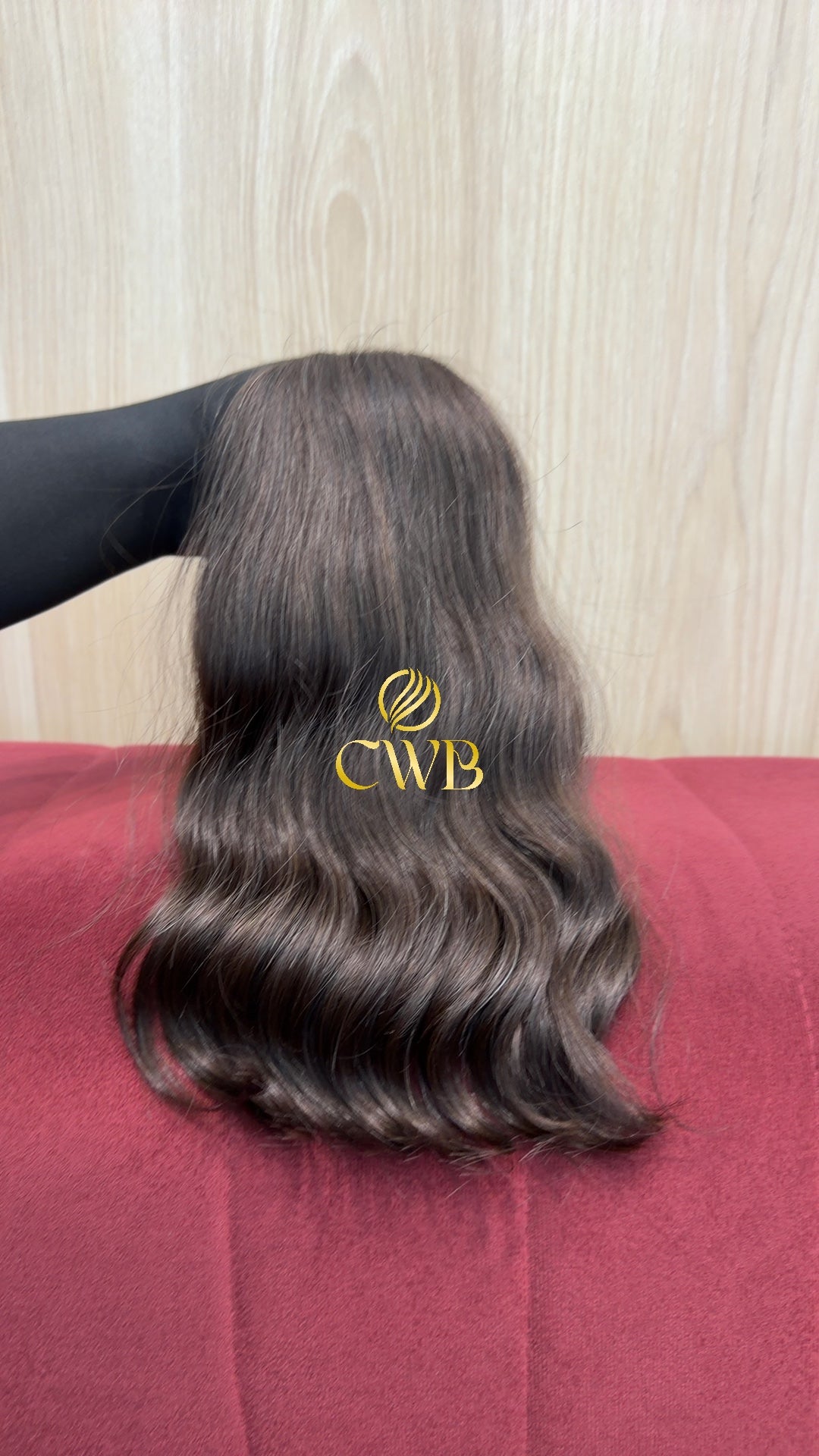 Cabelo Castanho Natural Escuro 39cm 133g Brasileiro do Sul