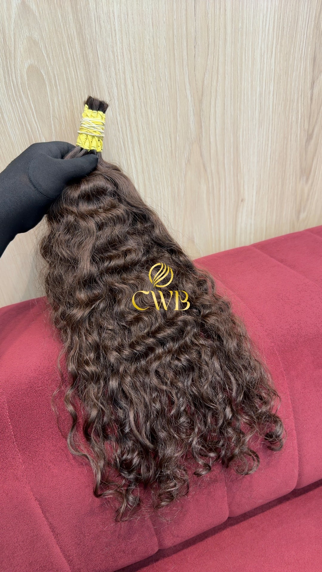 Cabelo Castanho Natural Claro 50cm 103g Brasileiro do Sul