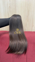 Cabelo Castanho Natural Médio 45cm 58g Brasileiro do Sul