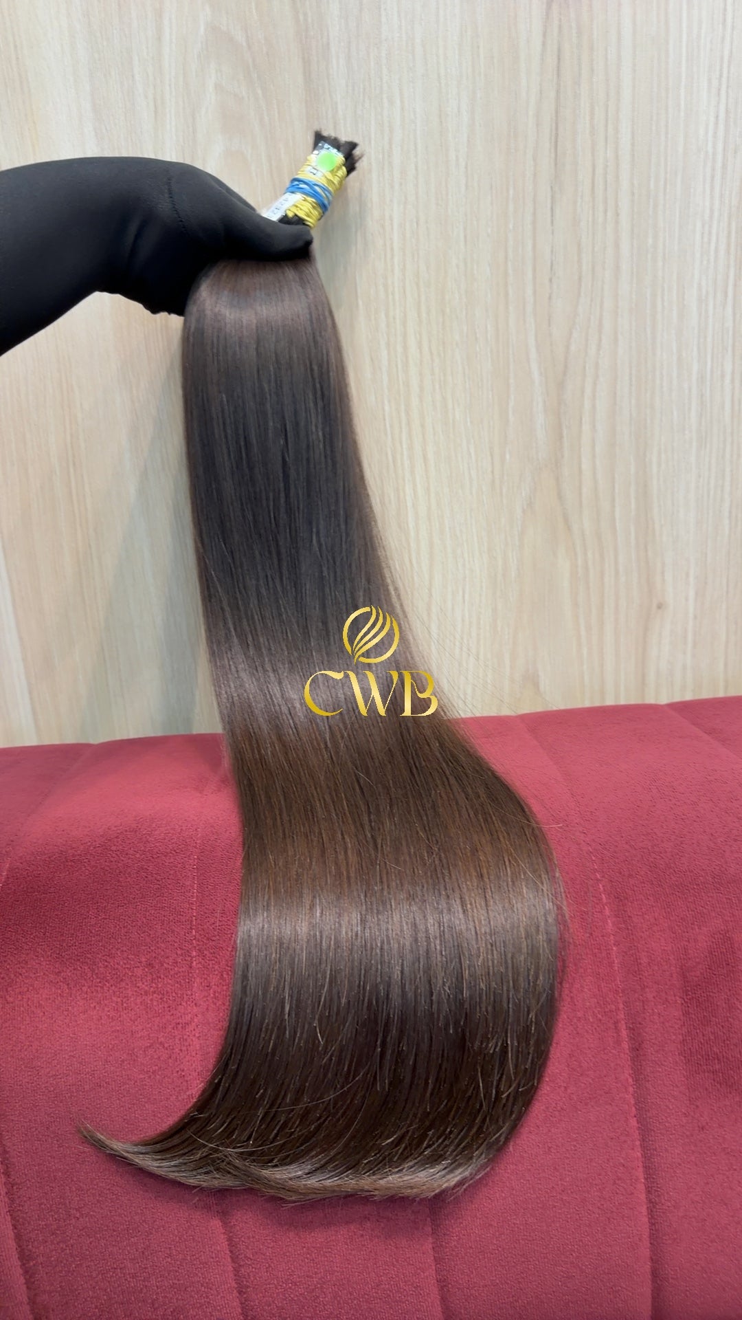 Cabelo Castanho Natural Claro 67cm 117g Brasileiro do Sul