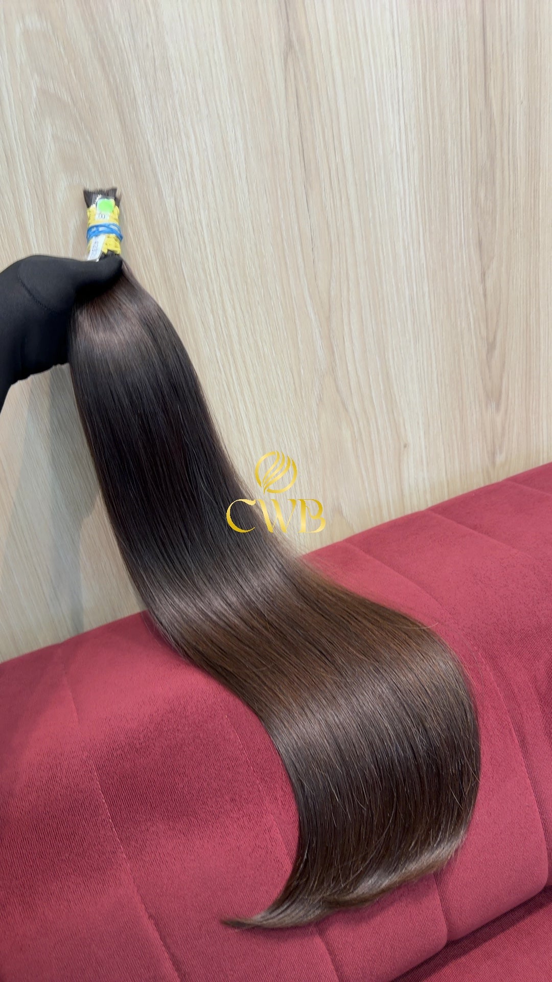 Cabelo Castanho Natural Claro 67cm 117g Brasileiro do Sul