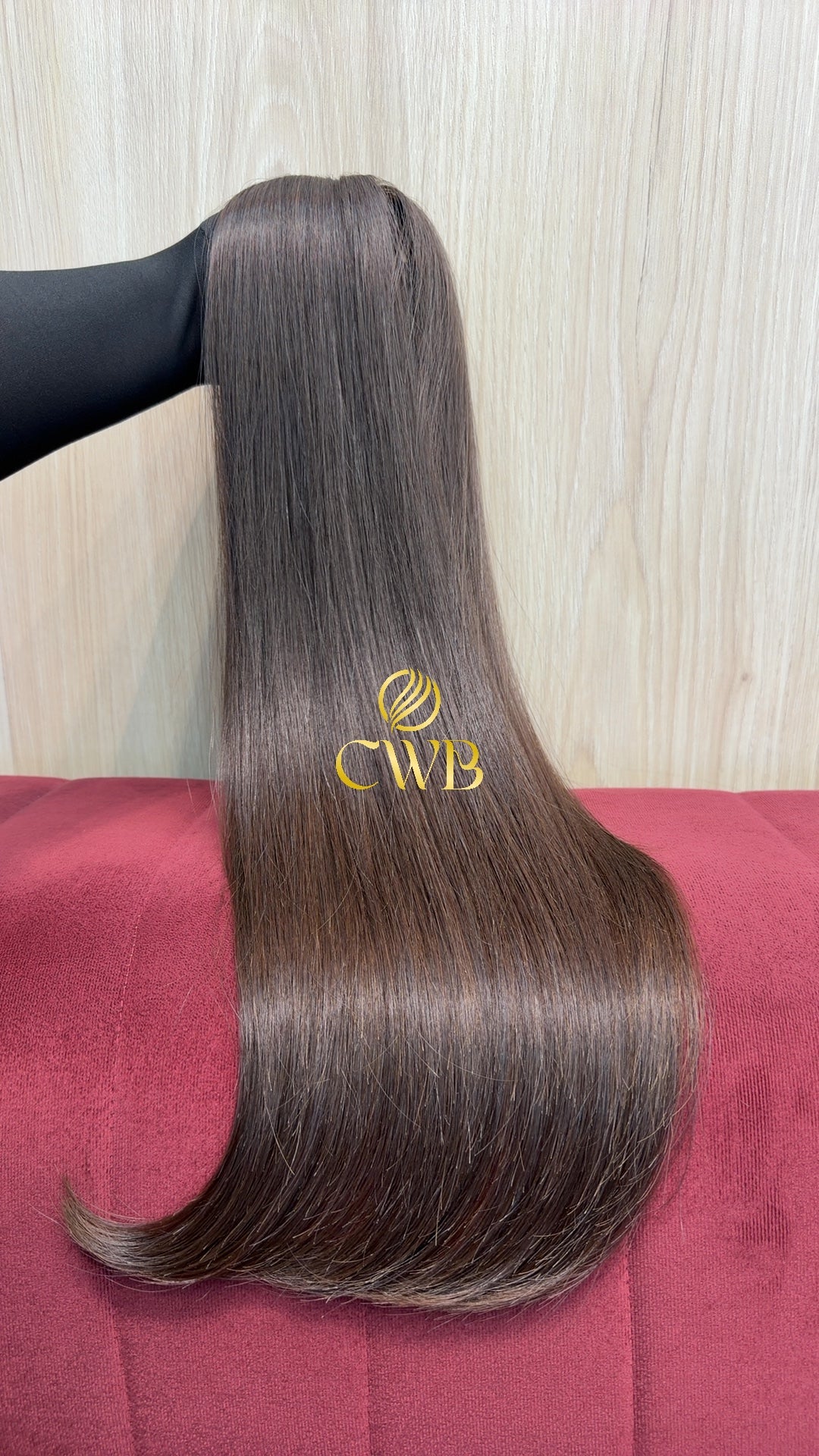 Cabelo Castanho Natural Claro 67cm 117g Brasileiro do Sul