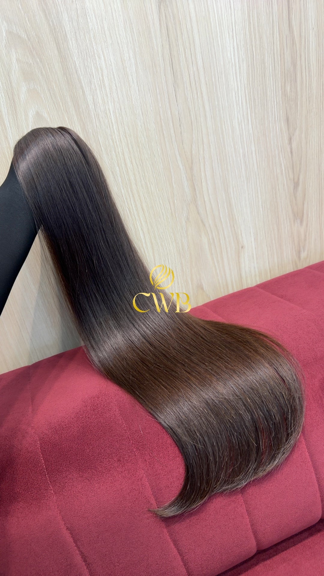 Cabelo Castanho Natural Claro 67cm 117g Brasileiro do Sul
