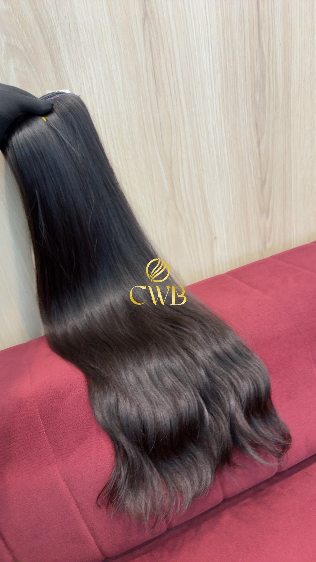 Cabelo Castanho Natural Médio 66cm 252g Brasileiro do Sul