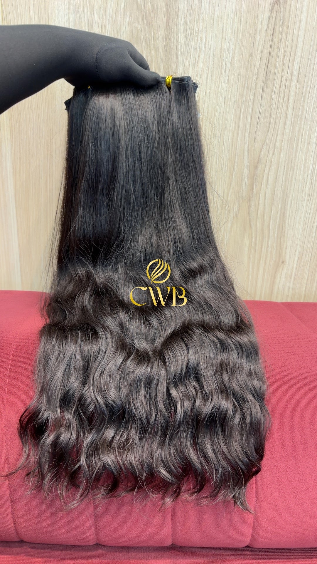 Cabelo Castanho Natural Escuro 62cm 243g Brasileiro do Sul