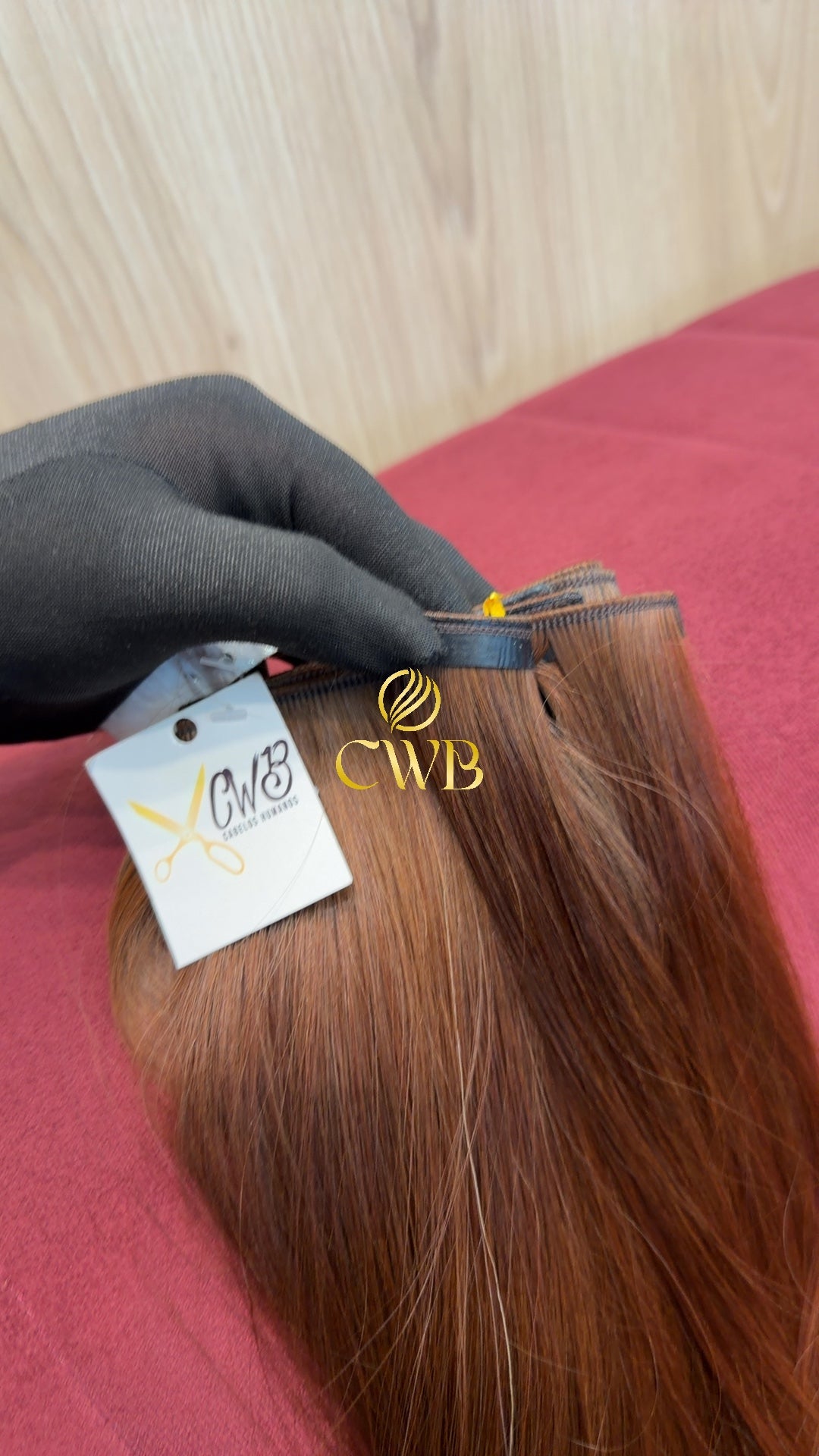Cabelo Ruivo Natural Médio 54cm 100g Brasileiro do Sul