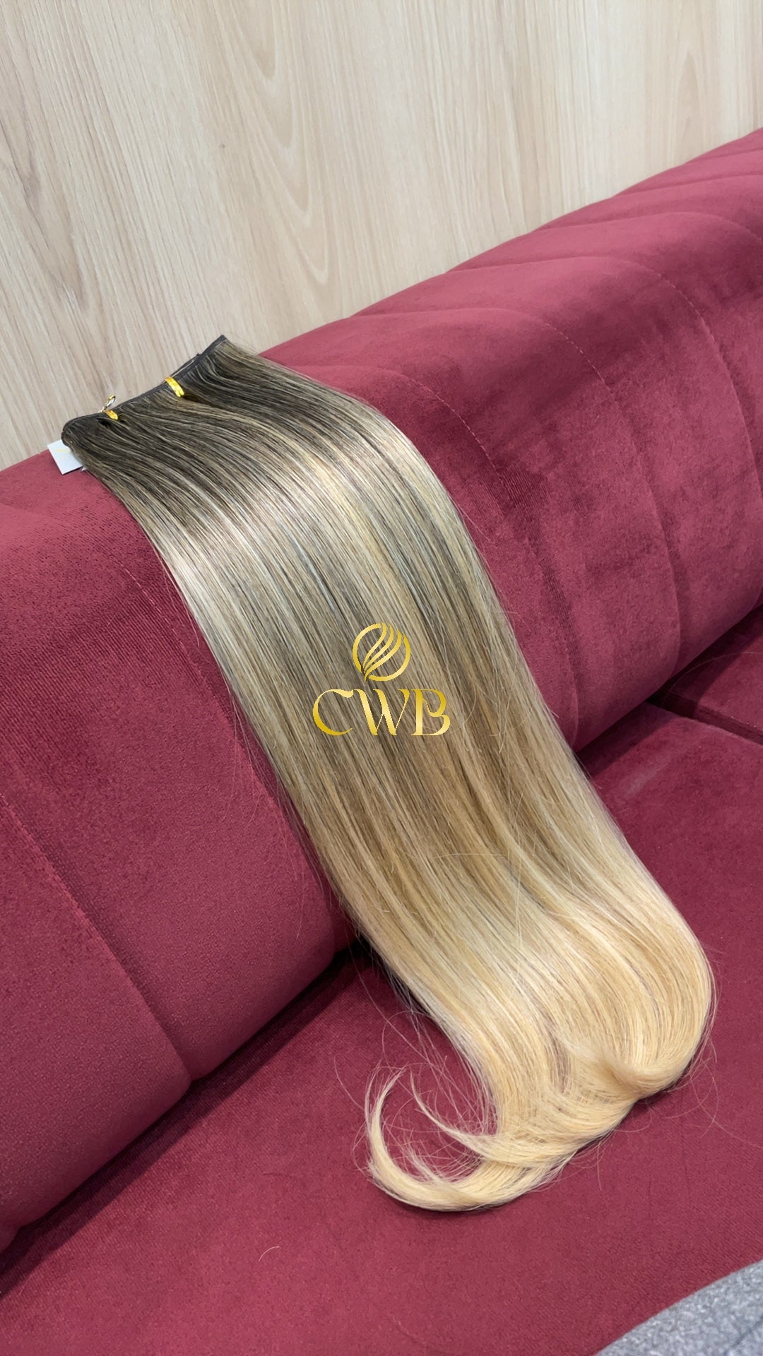 Cabelo Loiro Descolorido 61cm 86g Brasileiro do Sul