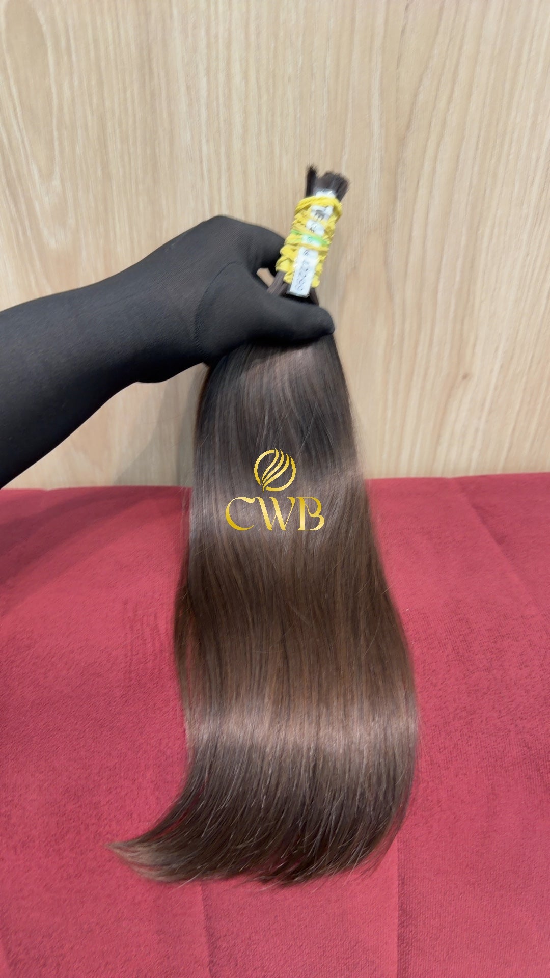 Cabelo Castanho Natural Claro 42cm 84g Brasileiro do Sul