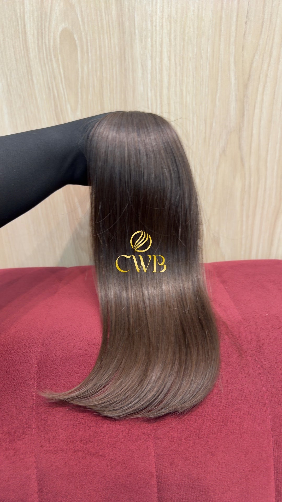 Cabelo Castanho Natural Claro 42cm 84g Brasileiro do Sul