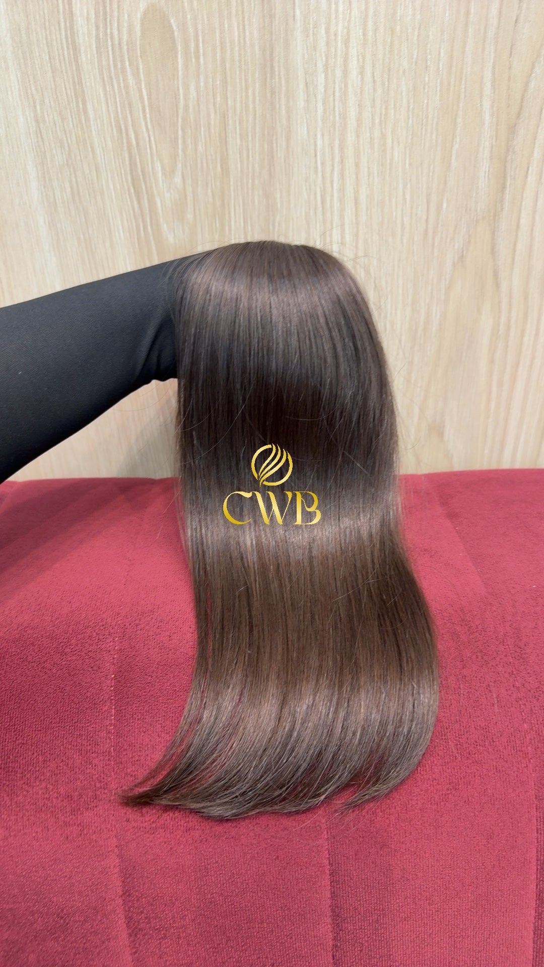 Cabelo Castanho Natural Claro 42cm 84g Brasileiro do Sul