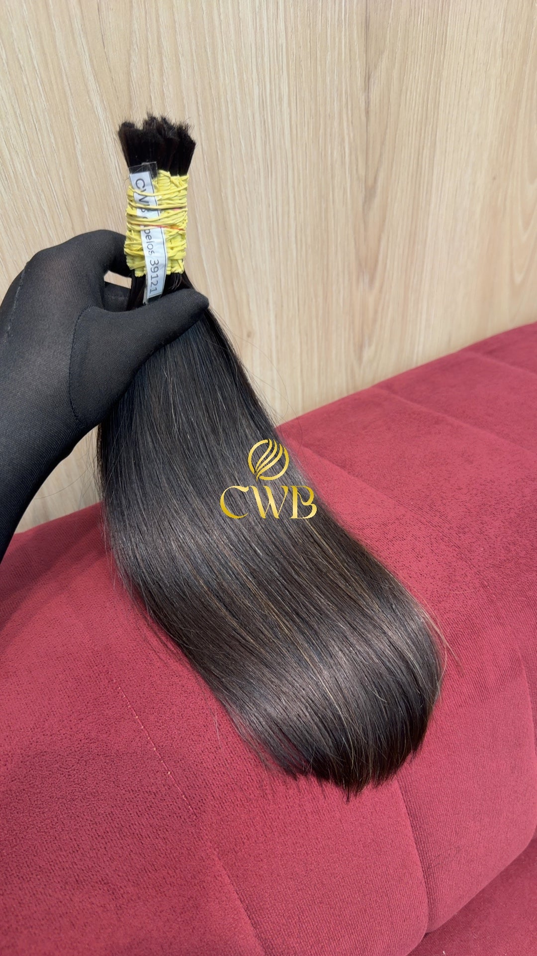 Cabelo Castanho Natural Médio 37cm 104g Brasileiro do Sul