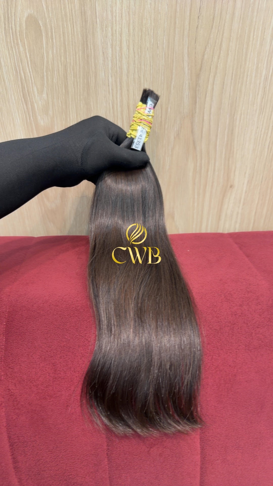 Cabelo Castanho Natural Médio 41cm 71g Brasileiro do Sul