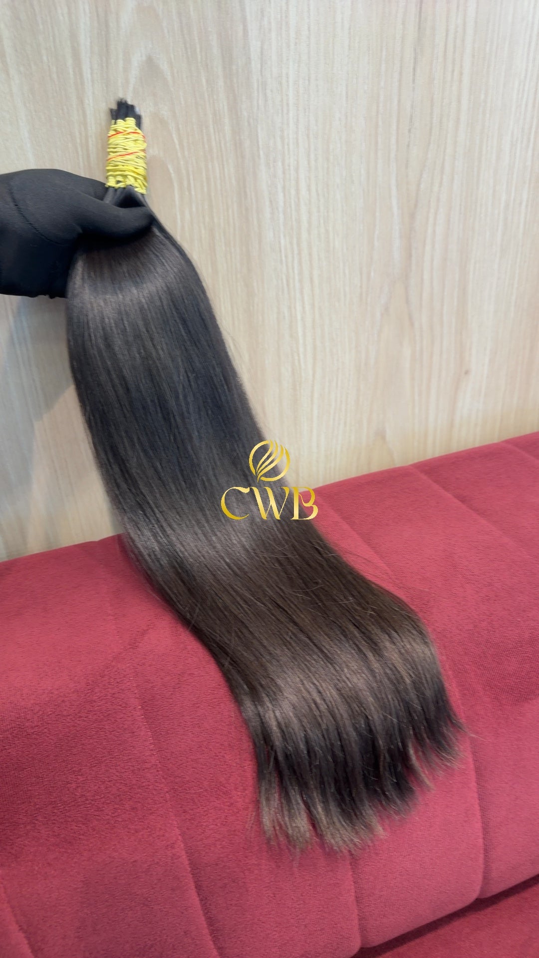 Cabelo Castanho Escuro Natural 55cm 112g Brasileiro do Sul