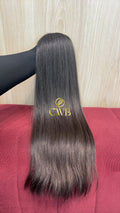 Cabelo Castanho Escuro Natural 55cm 112g Brasileiro do Sul