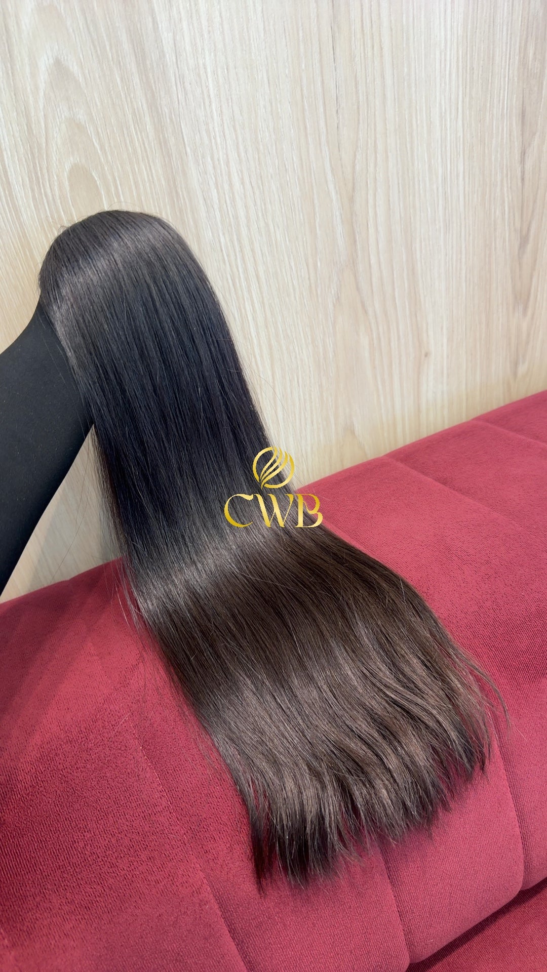 Cabelo Castanho Escuro Natural 55cm 112g Brasileiro do Sul