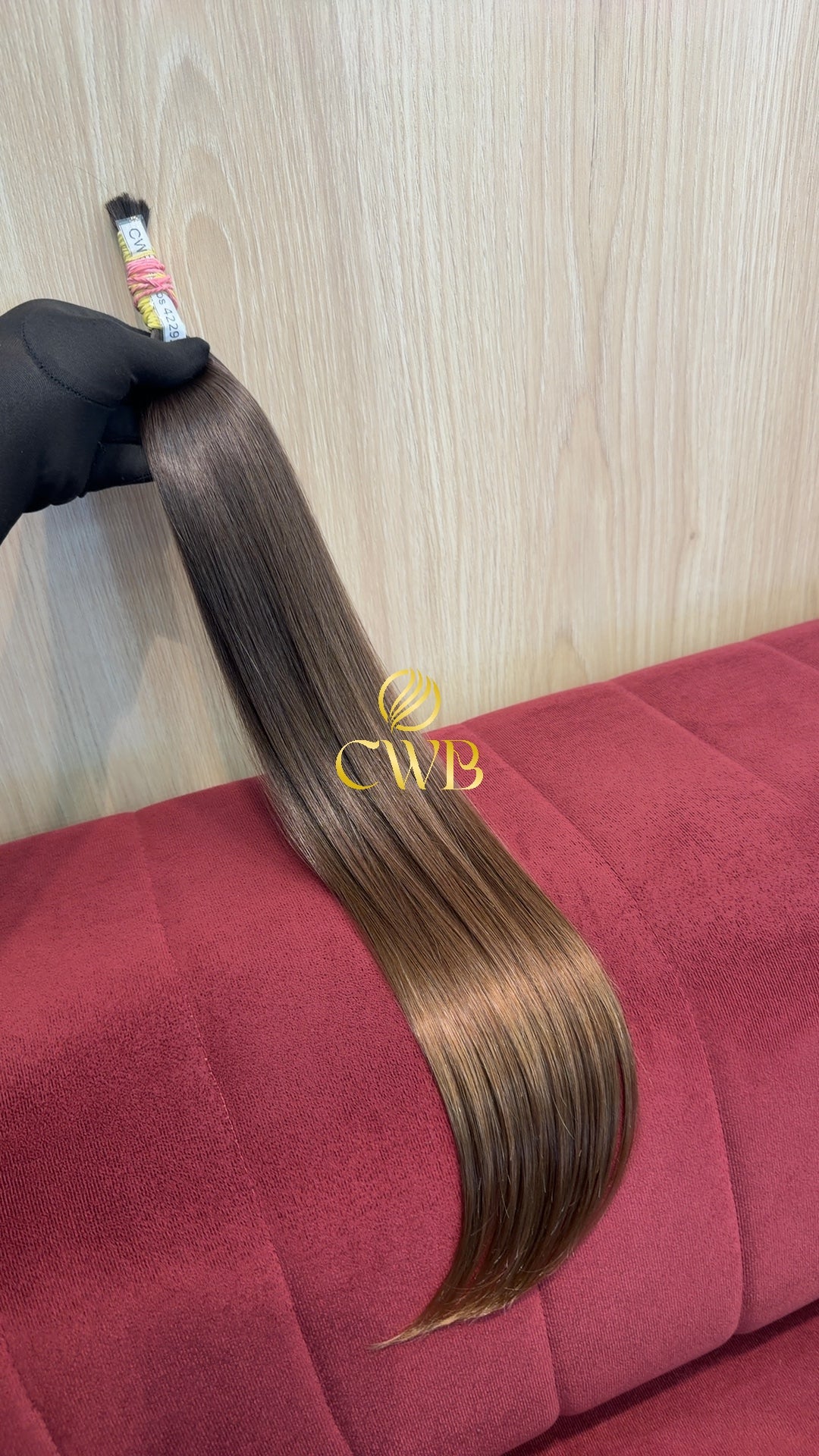 Cabelo Loiro Escuro Natural 57cm 41g Brasileiro do Sul