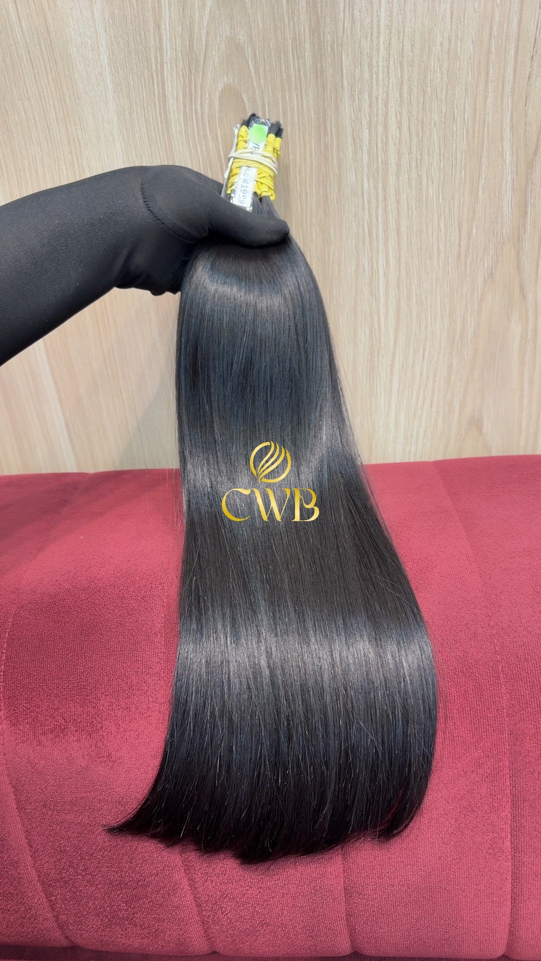 Mega hair castanho escuro liso 51cm — peça exclusiva CWB