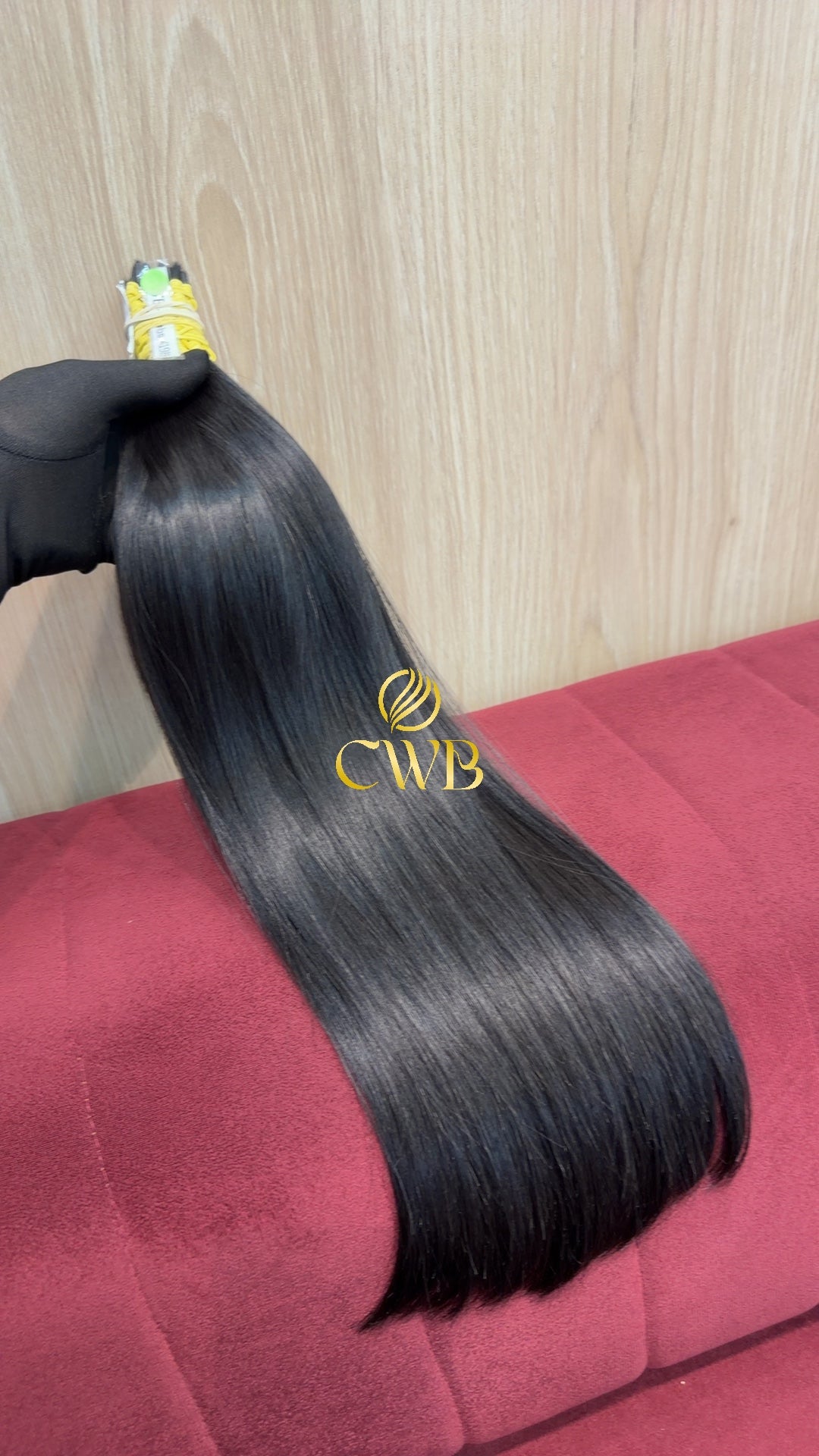 Cabelo castanho escuro natural 51cm 130g — CWB Cabelos Humanos
