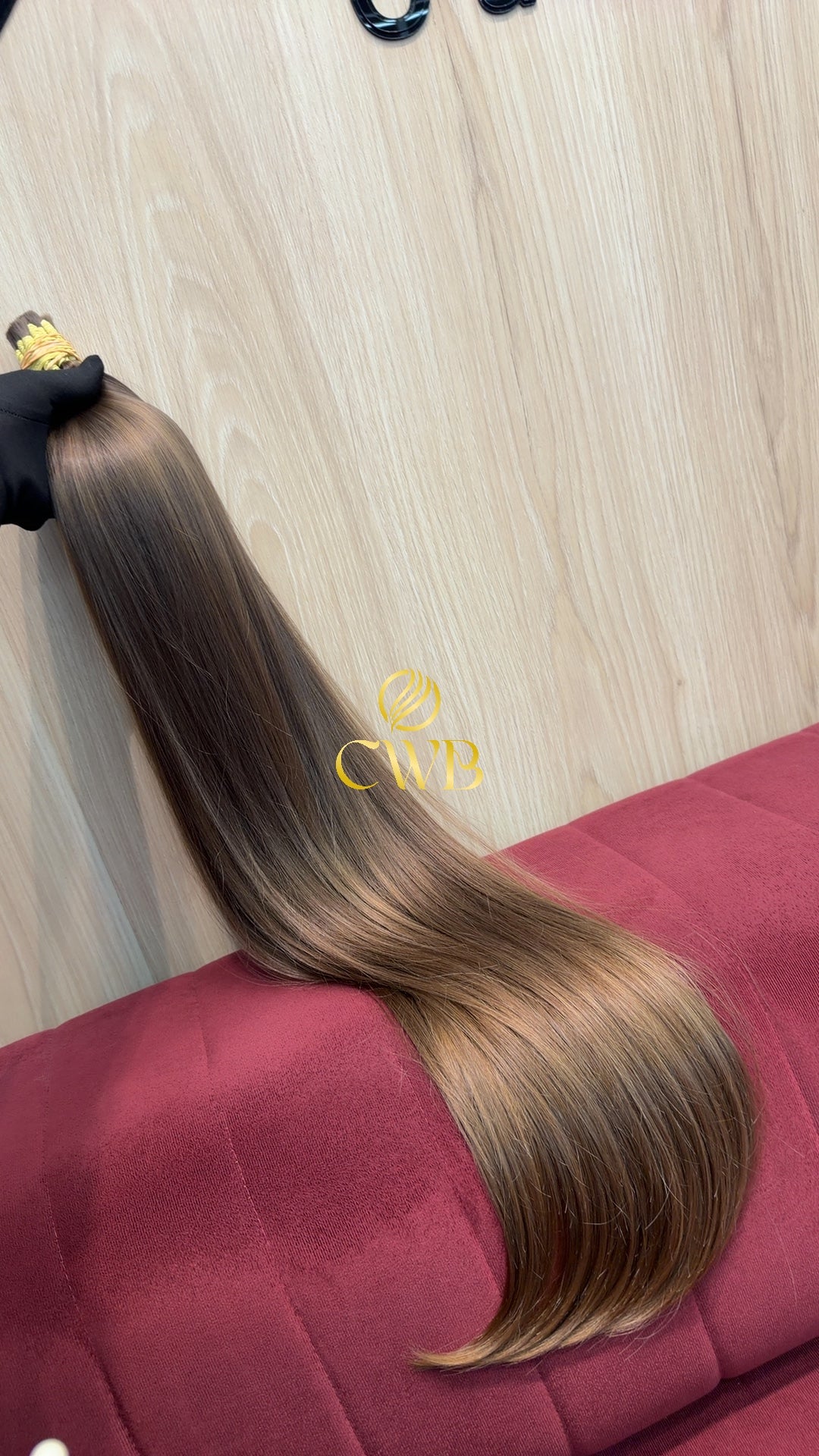 Cabelo loiro claro natural 80cm 290g — CWB Cabelos Humanos