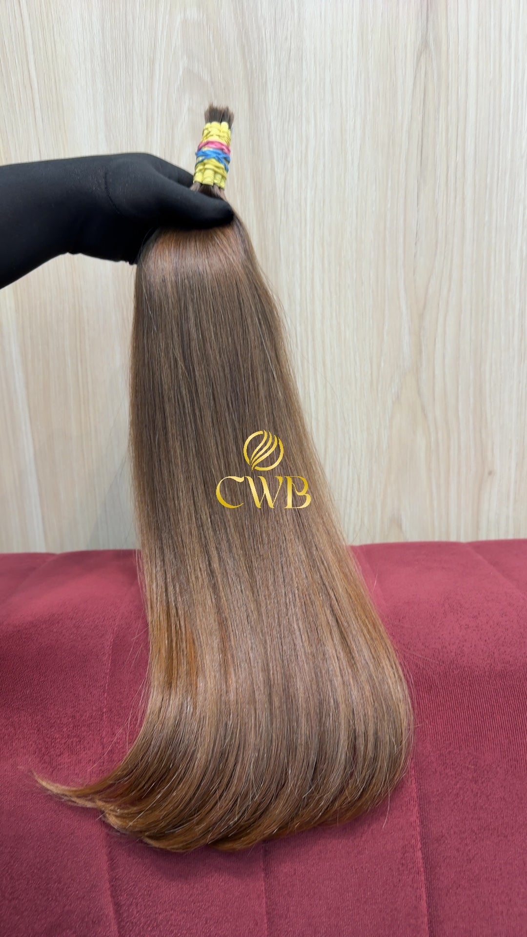 Mega hair loiro claro liso 58cm — peça exclusiva CWB