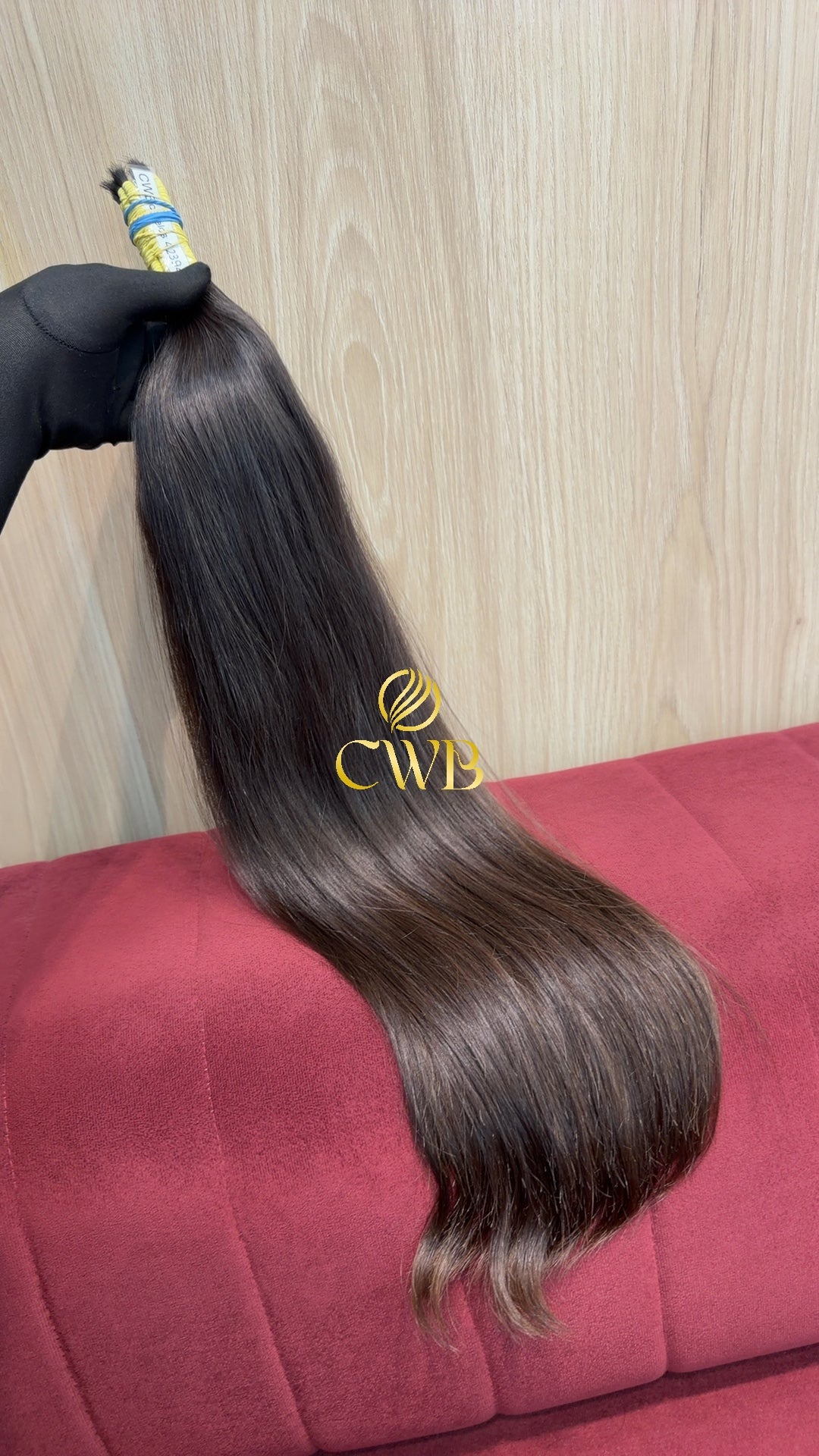 Cabelo castanho claro natural 65cm 110g — CWB Cabelos Humanos