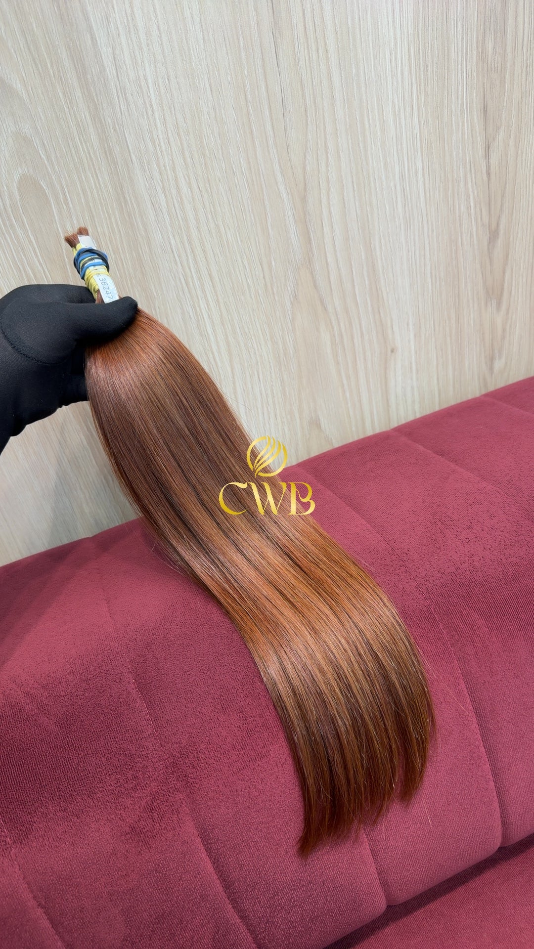 Cabelo ruivo claro natural 48cm 43g — CWB Cabelos Humanos