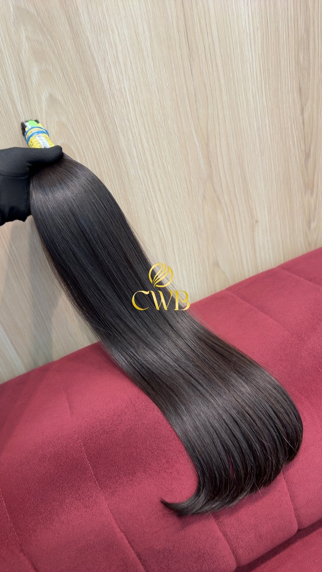 Cabelo castanho médio natural 60cm 126g — CWB Cabelos Humanos