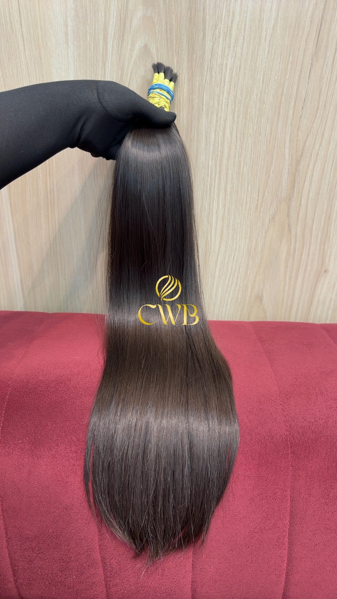 Cabelo Castanho Natural Escuro 61cm 142g Brasileiro do Sul