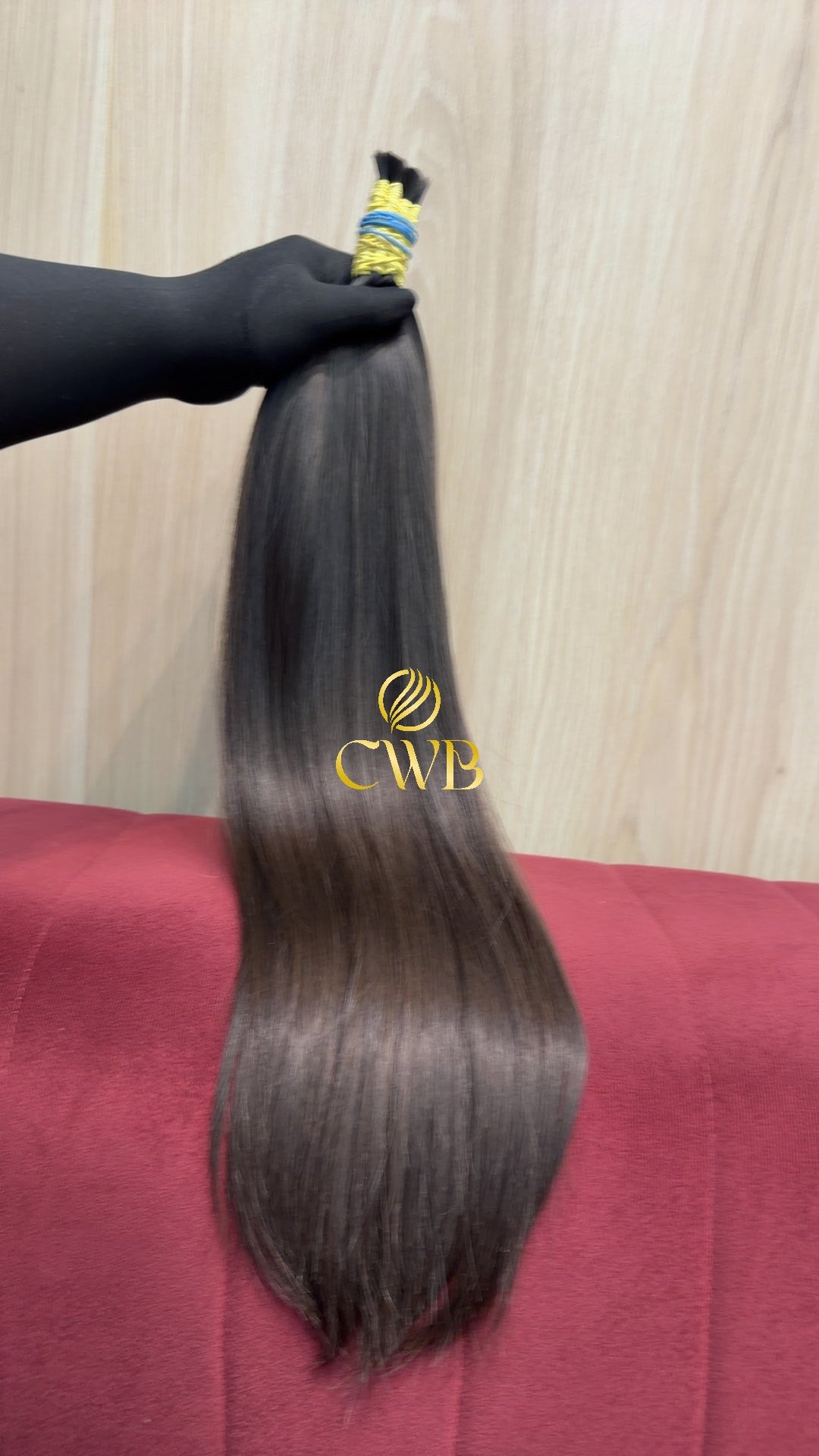 Cabelo Castanho Natural Escuro 61cm 142g Brasileiro do Sul