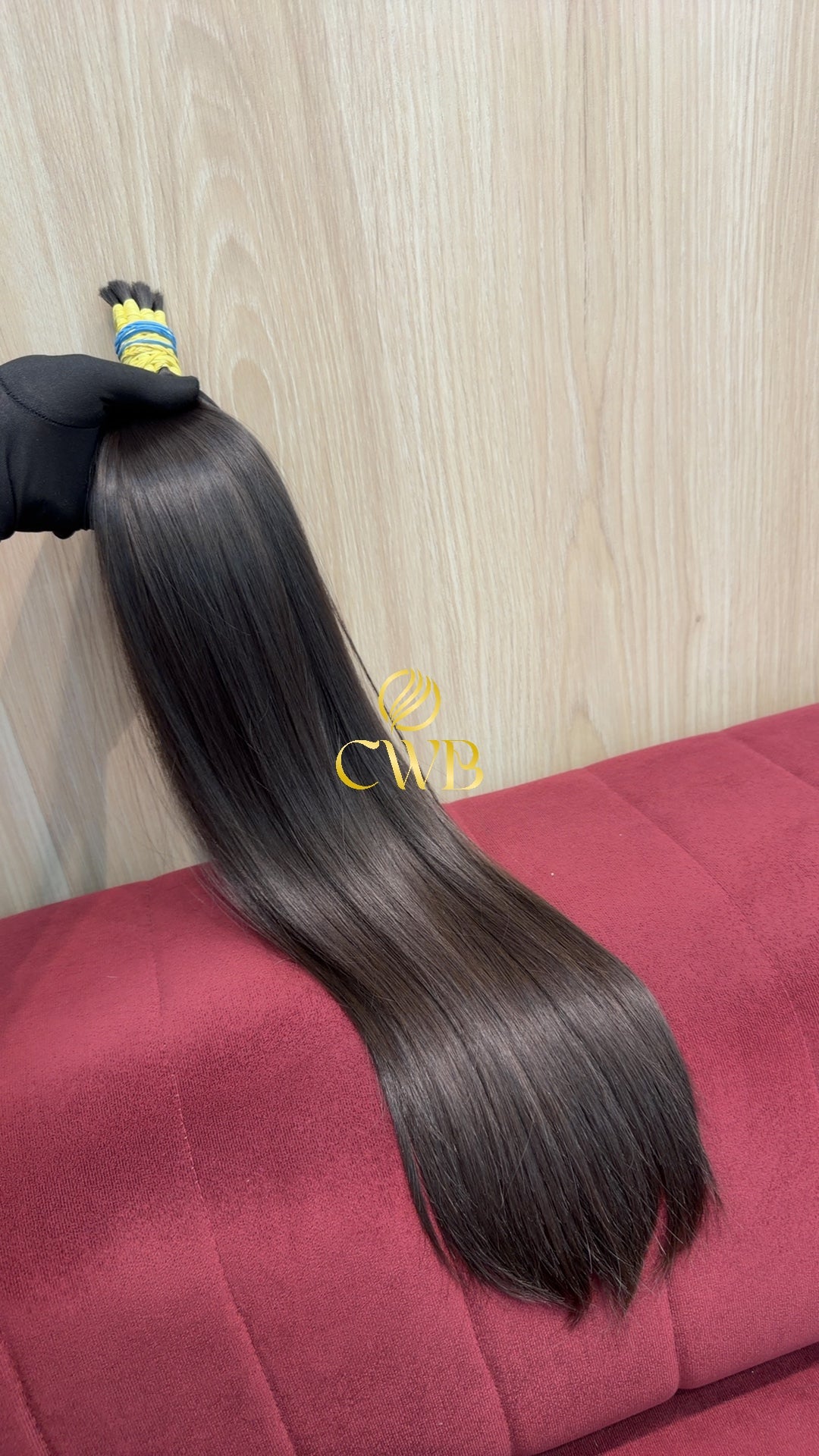 Cabelo Castanho Natural Escuro 61cm 142g Brasileiro do Sul