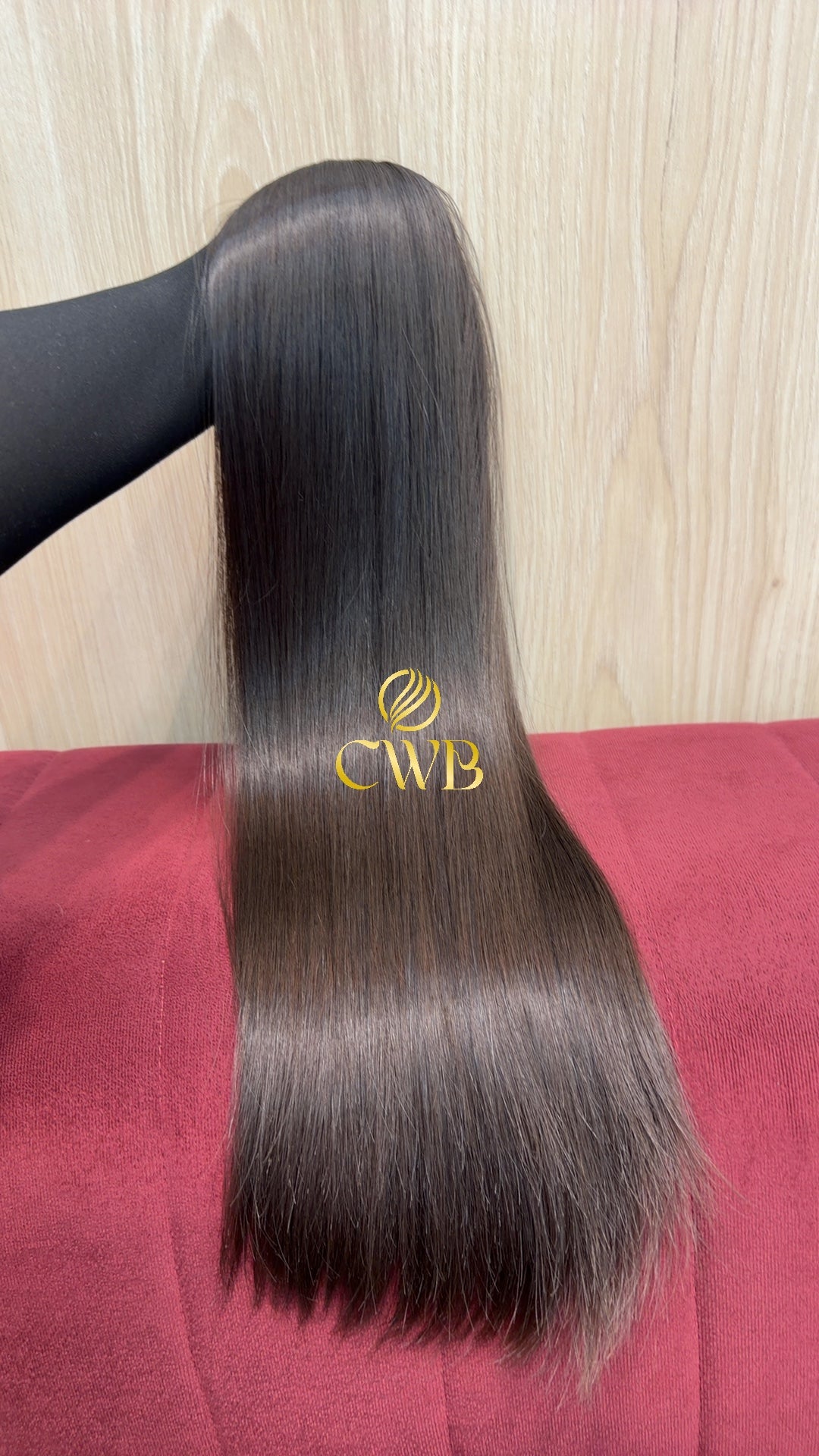 Cabelo Castanho Natural Escuro 61cm 142g Brasileiro do Sul