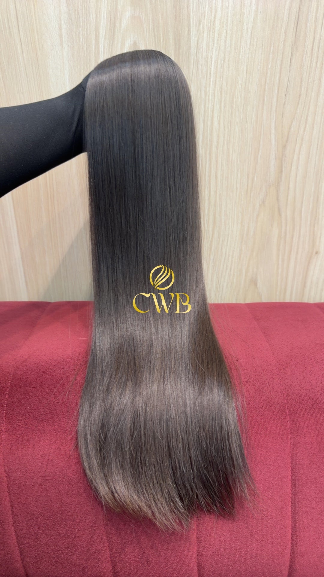 Cabelo Castanho Natural Escuro 61cm 142g Brasileiro do Sul