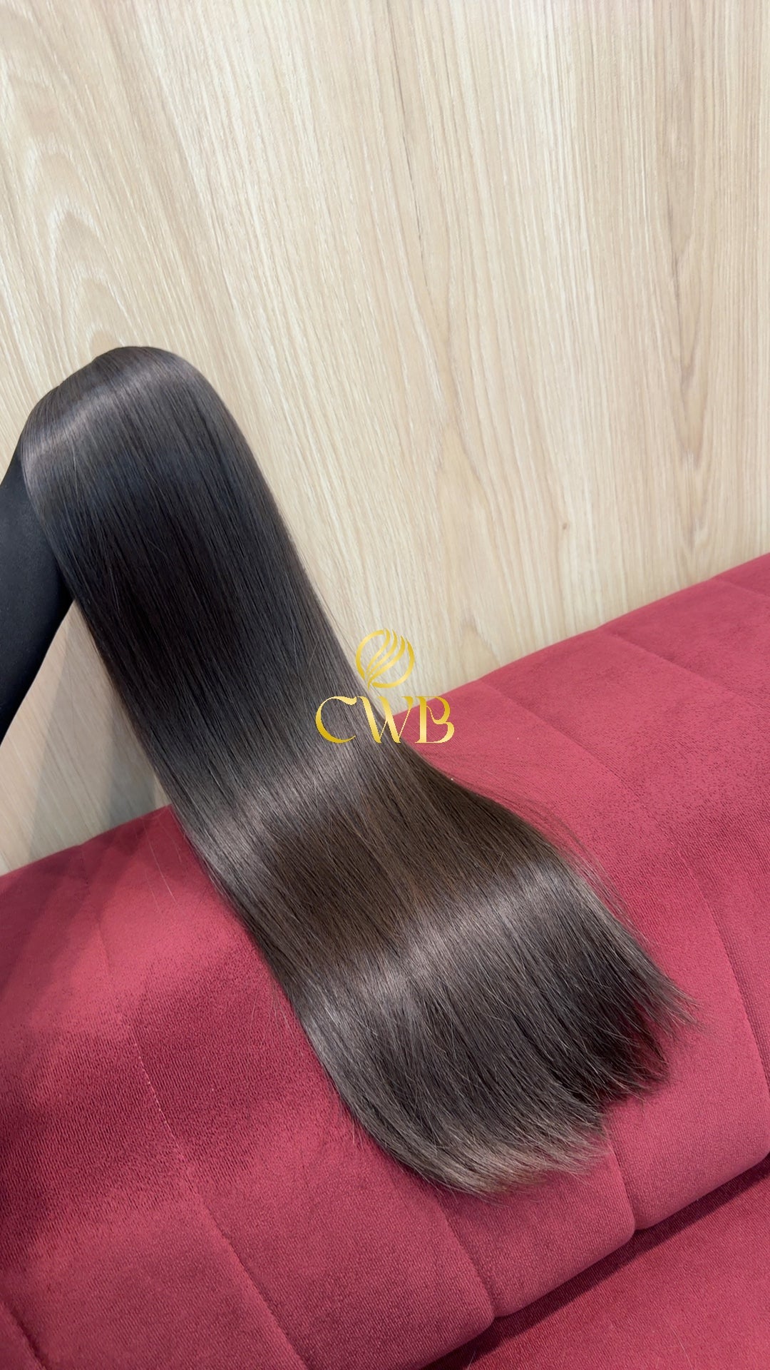 Cabelo Castanho Natural Escuro 61cm 142g Brasileiro do Sul