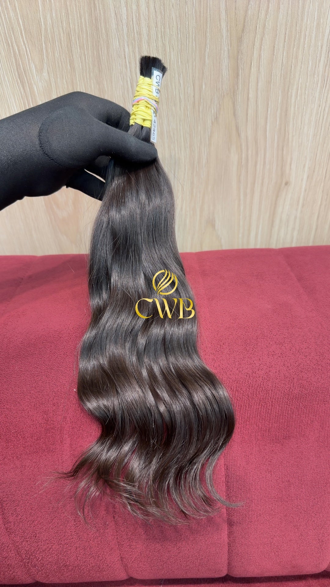 Cabelo Castanho Natural Escuro 39cm 54g Brasileiro do Sul