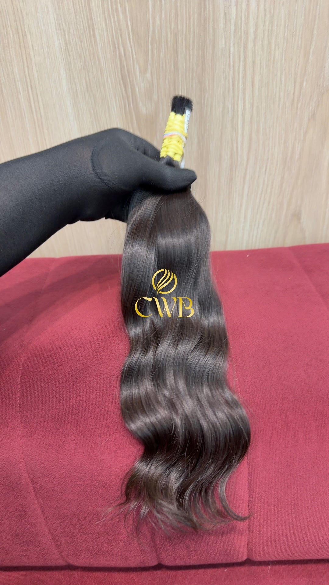 Cabelo Castanho Natural Escuro 39cm 54g Brasileiro do Sul