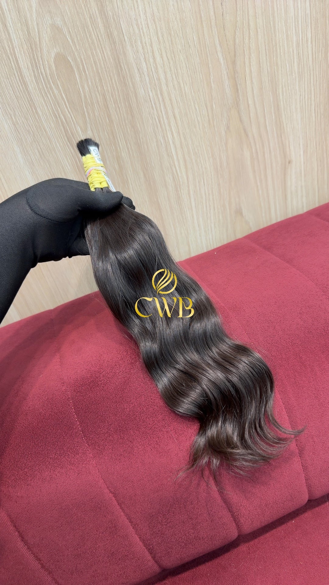 Cabelo Castanho Natural Escuro 39cm 54g Brasileiro do Sul