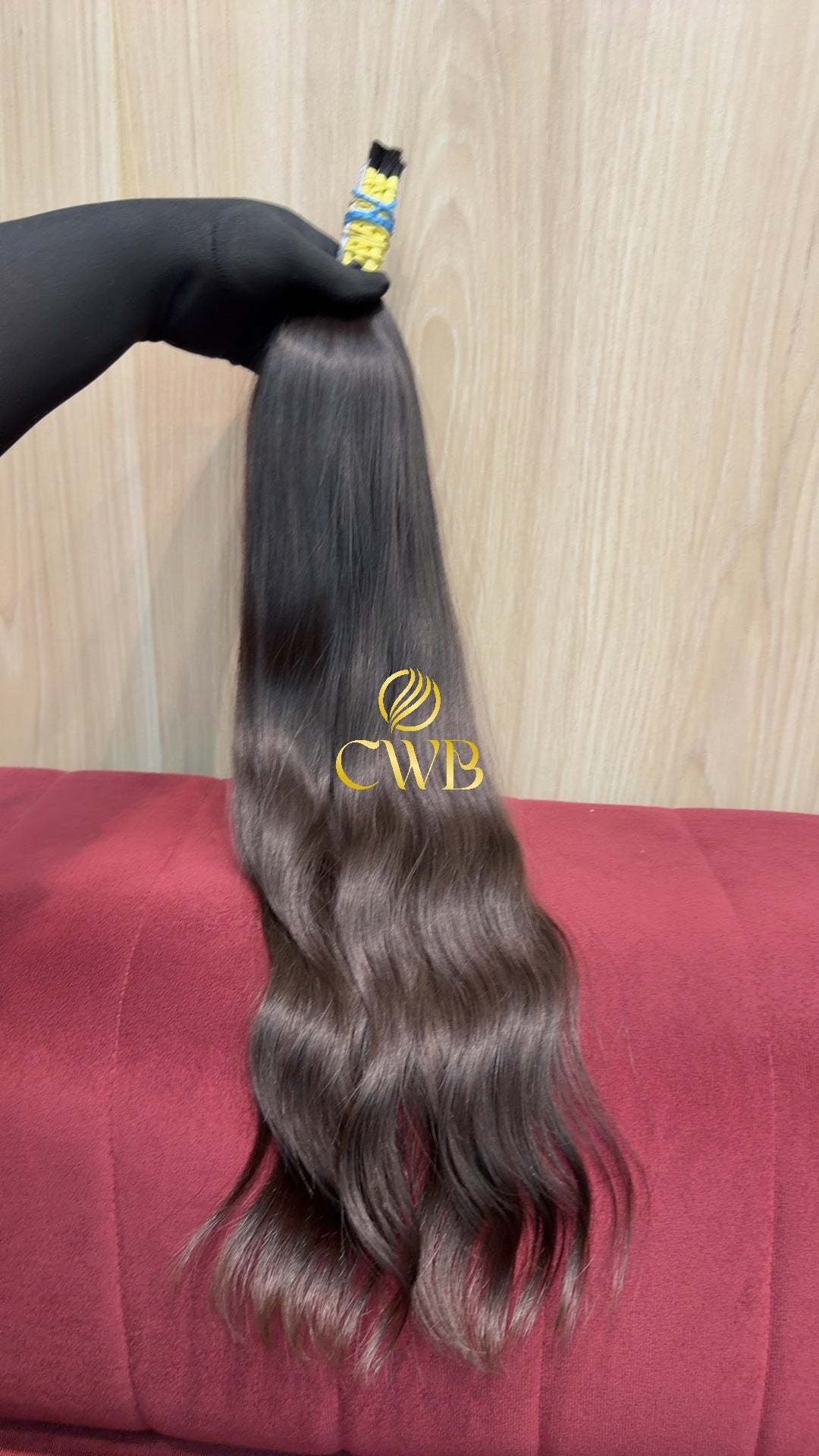 Cabelo Castanho Natural Escuro 62cm 111g Brasileiro do Sul