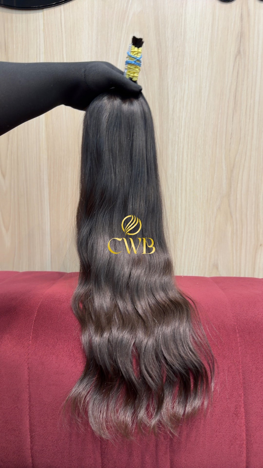 Cabelo Castanho Natural Escuro 62cm 111g Brasileiro do Sul