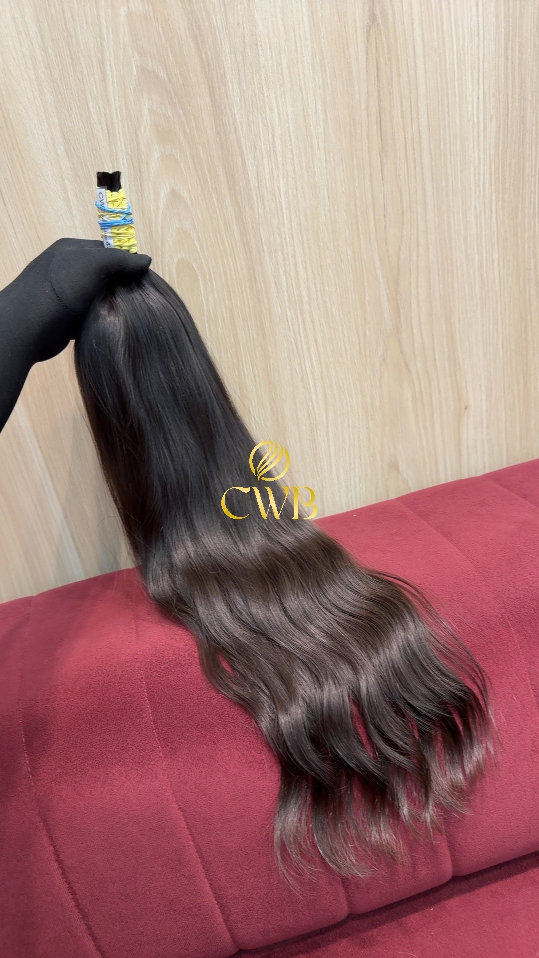 Cabelo Castanho Natural Escuro 62cm 111g Brasileiro do Sul